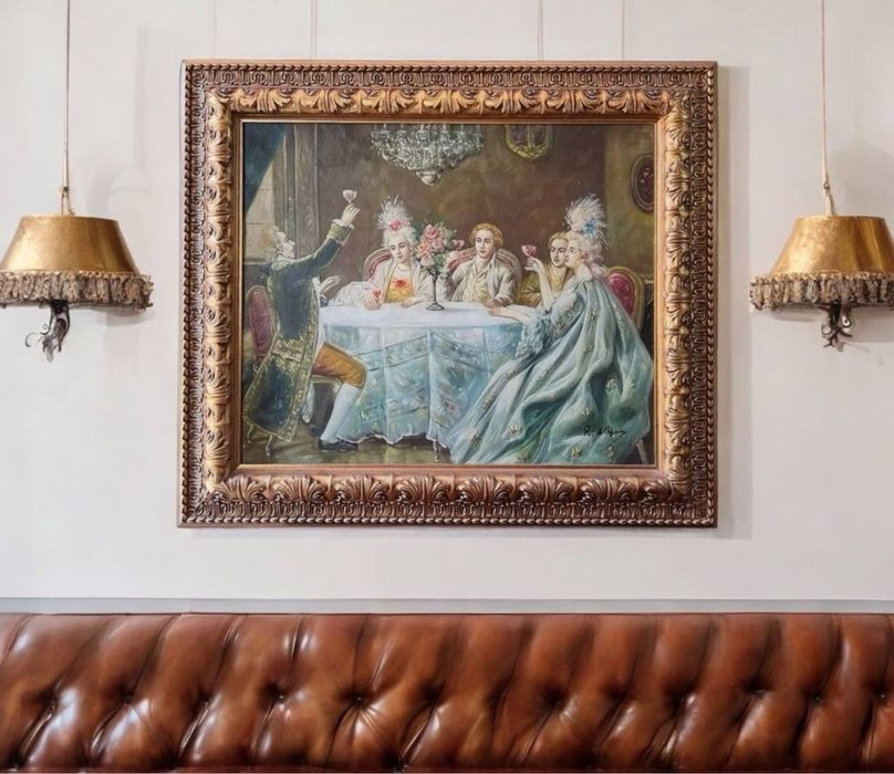 Антикварна картина живопис старинная живопись холст масло