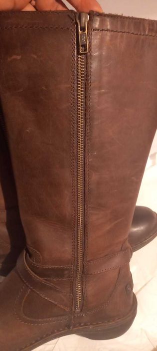 Сапоги UGG нат кожа, нат мех,  24см