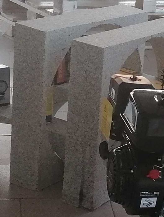 Arco granito de 65 cm para decoração ou canteiros