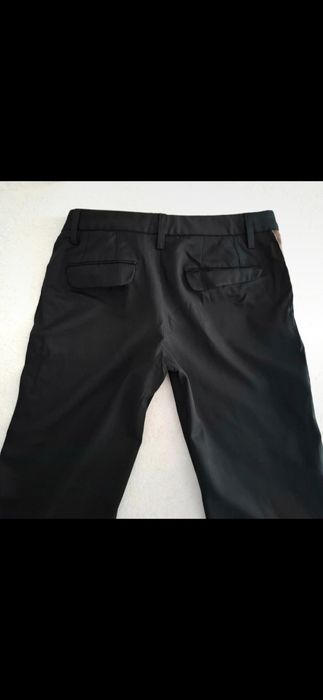 OKAZJA stylowe czarne szerokie spodnie czysta wełna wełniane wool 36 s