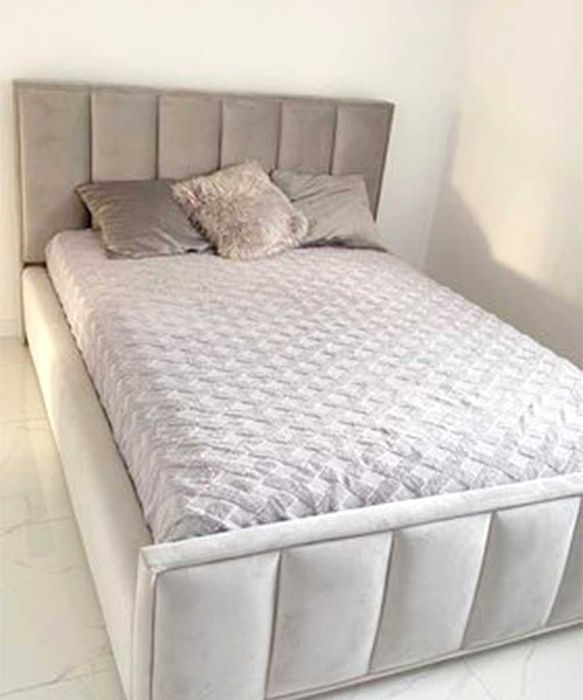 Wygodne Łóżko 2 Oparcia + Pojemnik + Stelaż + Rozmiary Kolory FANCY