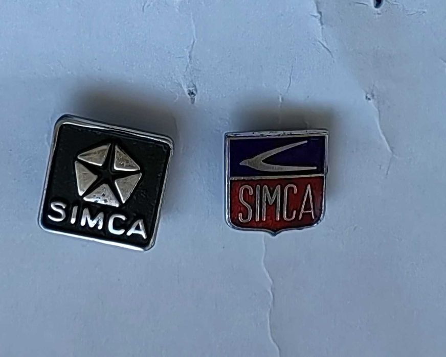 SIMCA komplet przypinek