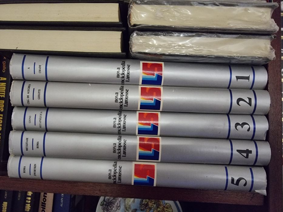 Vendo cinco livros nova enciclopédia larousse