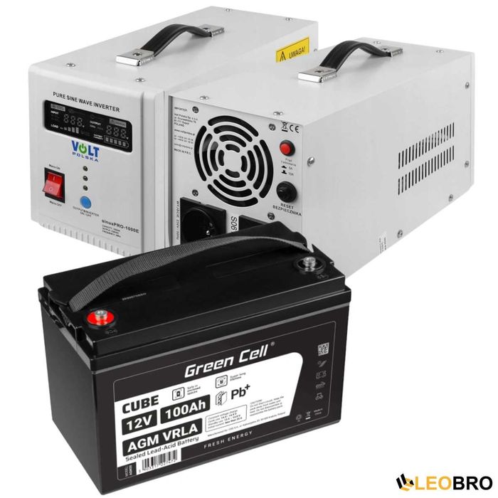 аварійне живлення 700/1000W / інвертор з акумулятором / ДБЖ /ИБП