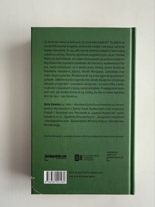 Przejęzyczenie. Rozmowy o przekładzie. Zofia Zaleska