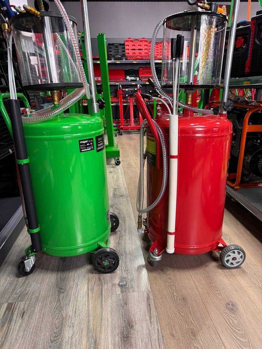 Установка для зливу та вакуумного відкачування масла 80 л