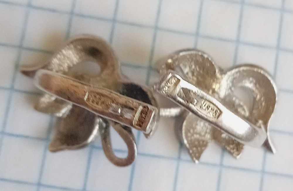 Вінтажні Сережки серьги Срібло 925 проба, вага 4,3 г. Вінтаж