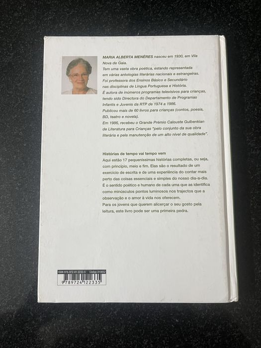 Livro “Histórias de tempo vai tempo vem”