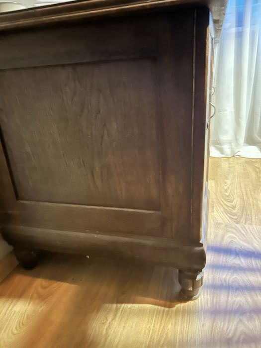 Antyk, stare drewniane biurko przedwojenne