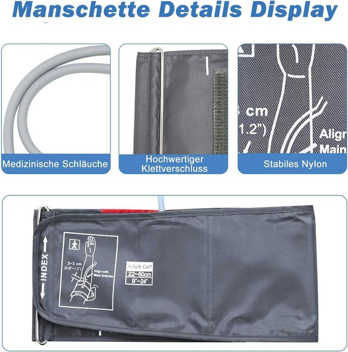 Mankiet do ciśnieniomierza dla dorosłych obw. ram. 22-60cm 6 przyłączy