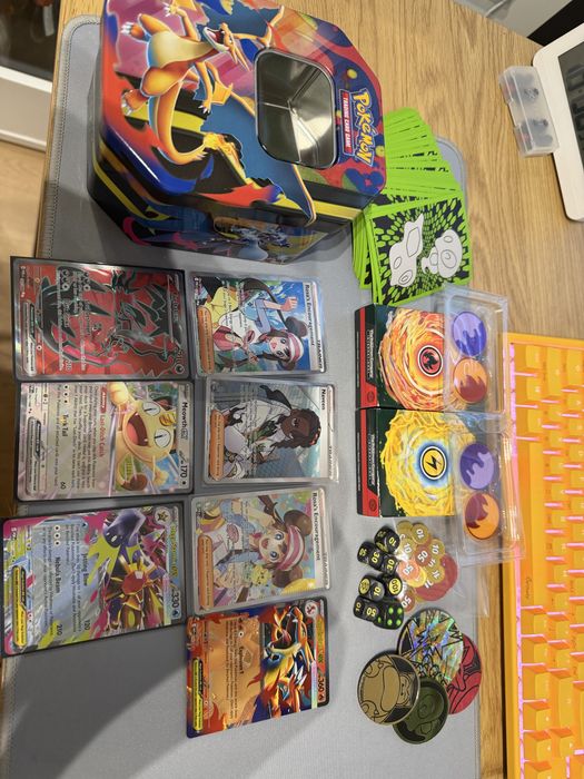 Kolekcja Pokemon TCG 1000+ kart i ETB