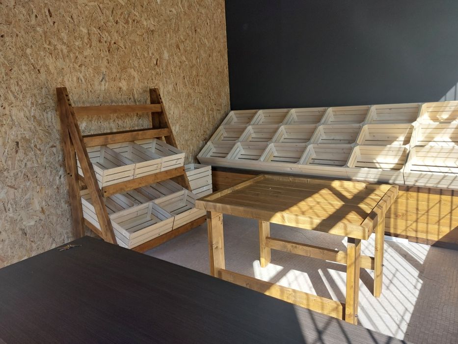 Regał sklepowy porządny x grubego drewna