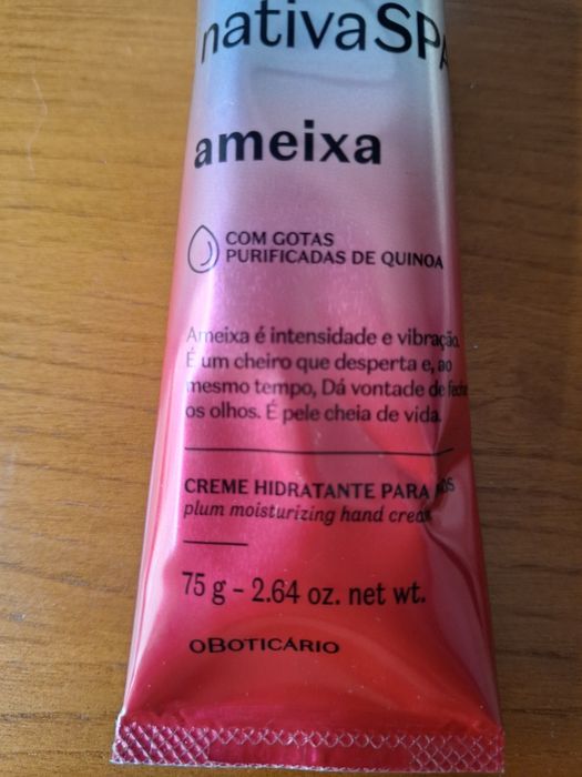 Creme Hidratante para Mãos Ameixa 75g Nativa Spa O Boticário