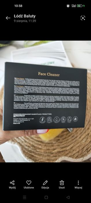 Face cleaner do peelingu twarzy samą wodą Raypath