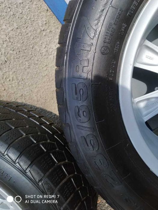 Диски титановые разболт 5*130 с зимней резиной 235*65*17