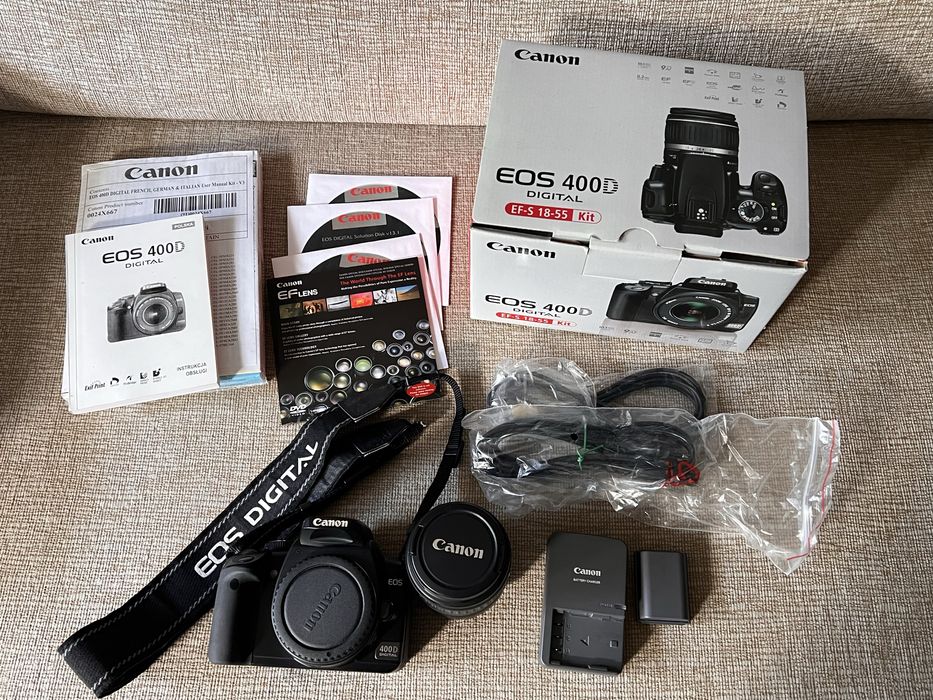aparat Canon EOS 400D + Sigma EX 24-70mm F2.8 DG MACRO AF +filtr Kenko
