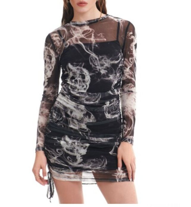 Cropp piękna sukienka z wiązaniem mgiełka 38/M