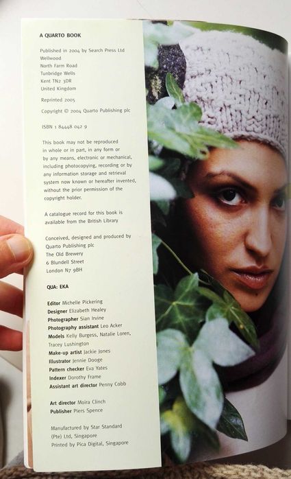 Livro tricot "Easy knitted accessories" de Jeanette Trotman