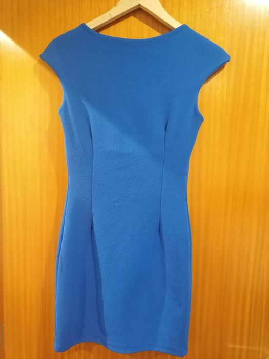 Vestido justo azulão