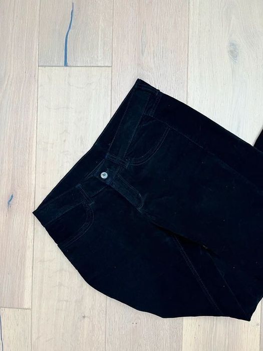 Czarne spodnie pluszowe Ivett 28/32