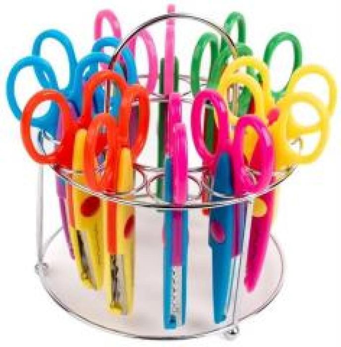 Nożyczki dekoracyjne na stojaku 13,5cm 12szt Fandy ,165x161 mm