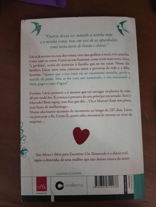 Livro sete meses e meio para encontrar um namorado