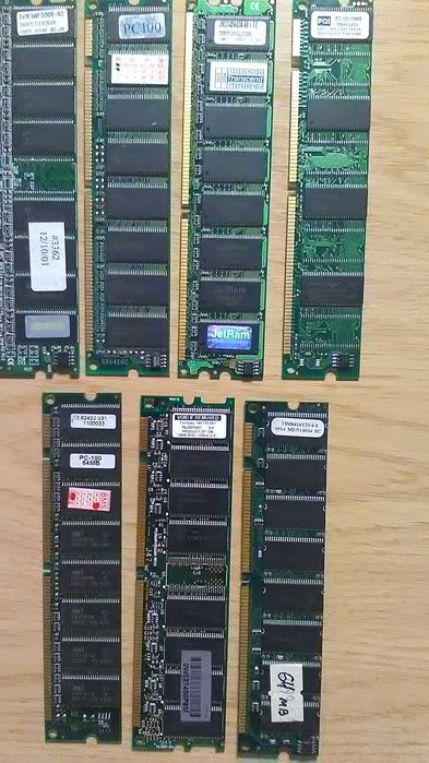 Память PC100/133 DDR333/400, DDR2, DDR3 для старых компьютеров