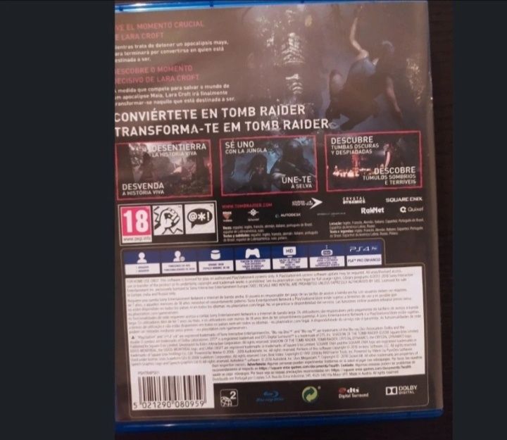 Shadows of Tomba Raider Ps4