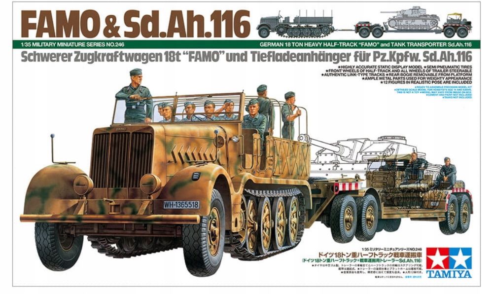 FAMO and Sd.Ah.116 model 1:35 Tamiya 35246