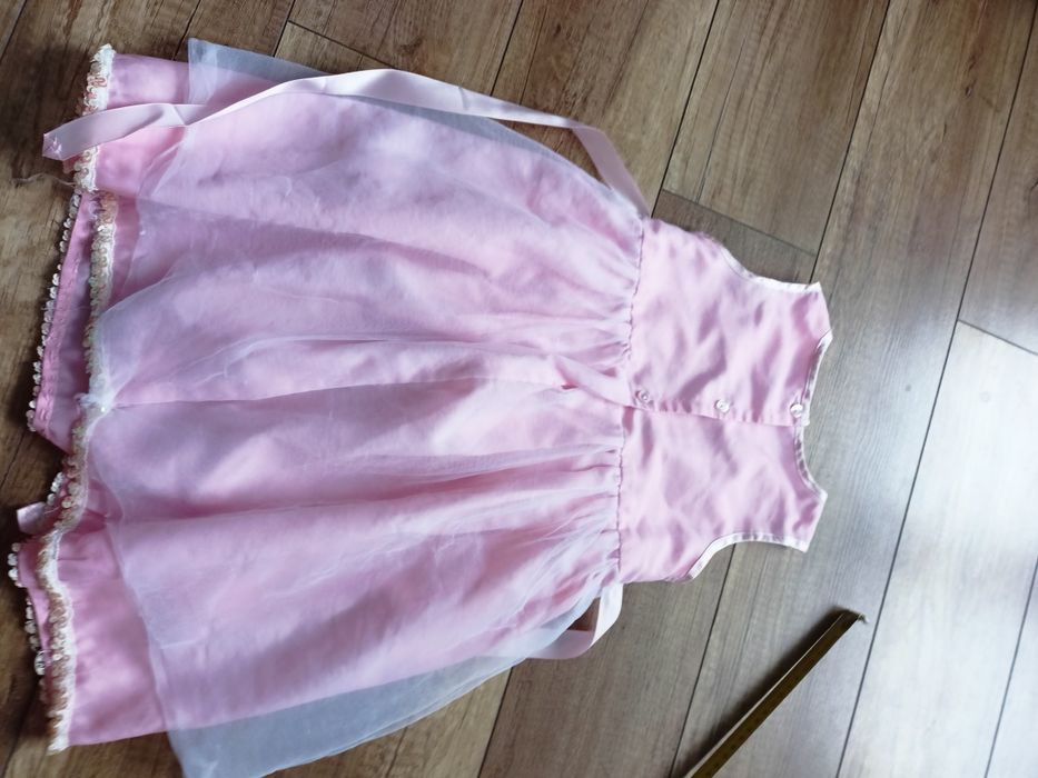 Sukienka tiul różowa 2/3 lata