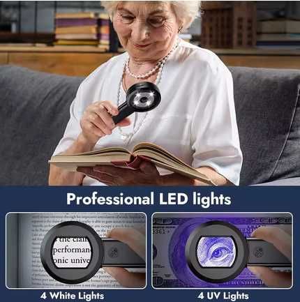 Lupa IPS Screen 100x de 2" Compatível com Windows/Mac