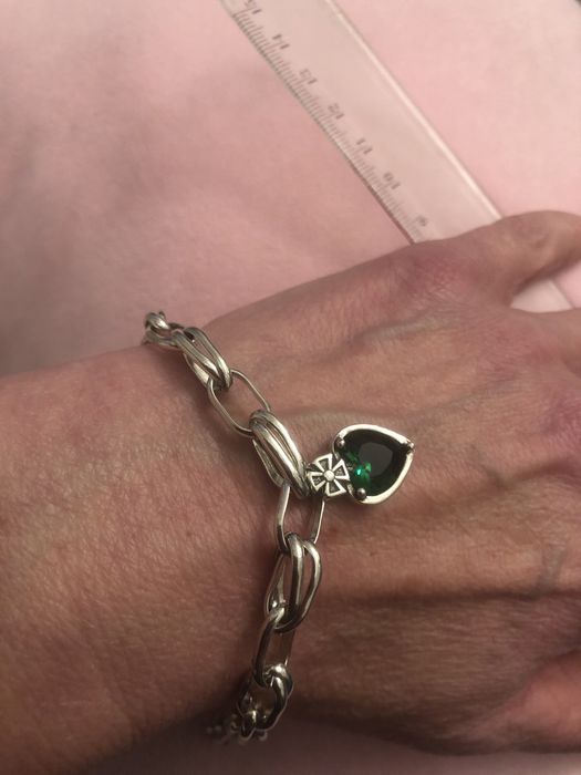 Bransoletka ze szmaragdem 925