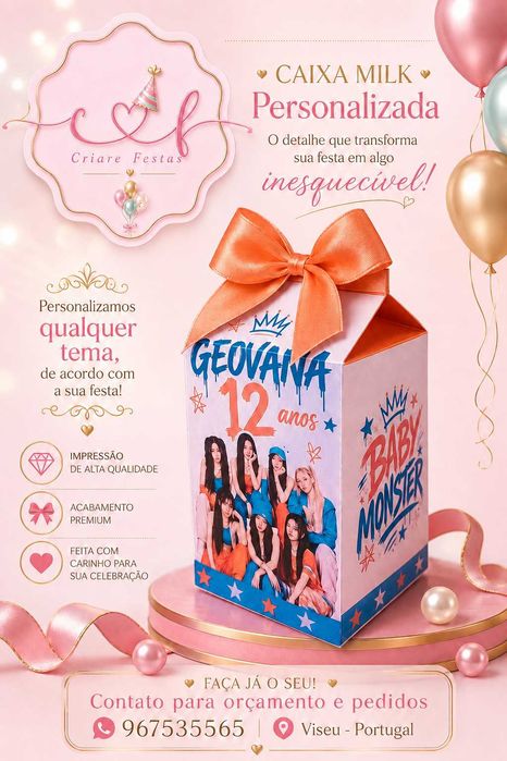 Mimos para aniversários, lembrancinhas, brindes corporativos