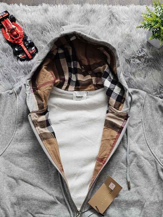 Сіра зіп-худі Burberry S-L