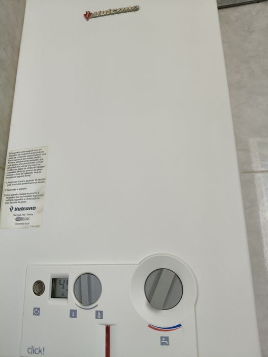 Vendo esquentador Vulcano click ventilado 11L Gás natural como novo