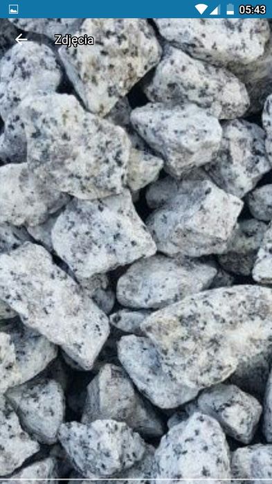 Kamień ozdobny Grys granitowy  Bazalt czarny  8-16 ,16-22