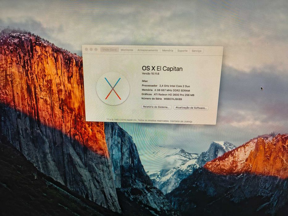 Imac 24  2.4 GHz Core 2 Duo