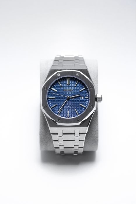 Zegarek Custom Mod Royal Oak Granatowy Navy Blue Seiko Mod