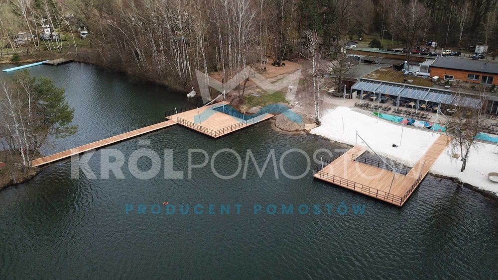 taras pod restauracje, platforma pływająca 150mkw pomost