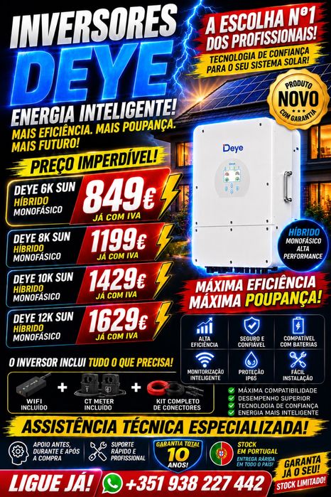 New Deye V-TAC 6 kW Solar Inverters