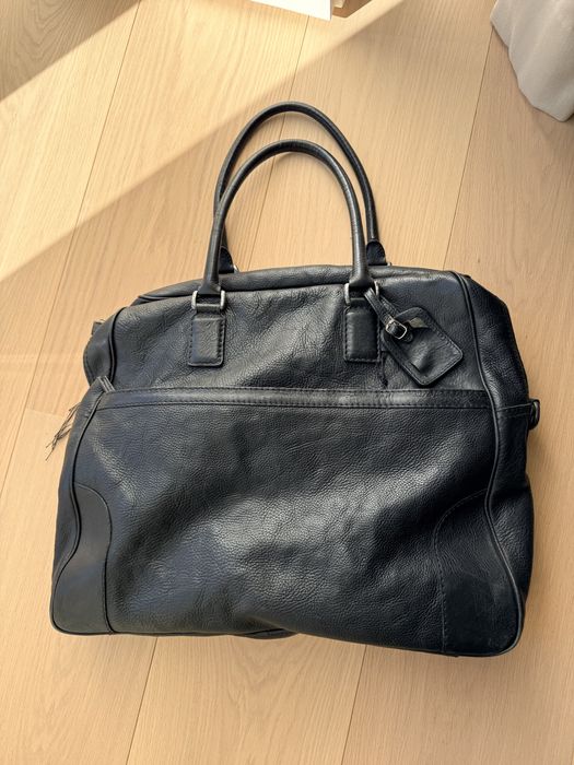 Saco de viagem em pele genuina da Hilfiger