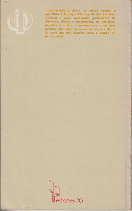 Livro - Os Sofistas