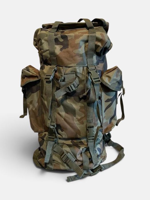 Рюкзак тактичний мілітарі туристичний  BRANDIT Nylon Rucksack 65 л Woodland (8003-10-Woodland)