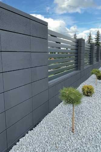 Ogrodzenie modułowe FINI Styrobud 50x20x20 | PROMOCJA | GRAFIT