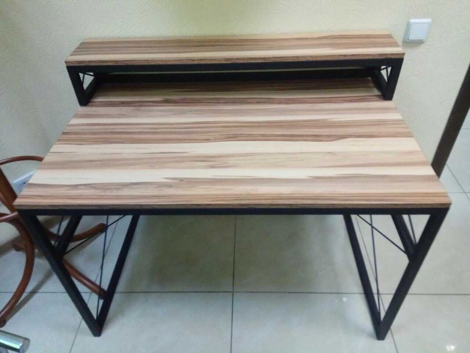 Стол офисный/компьютерный/письменный трансформер лофт ДСП "Egger" орех