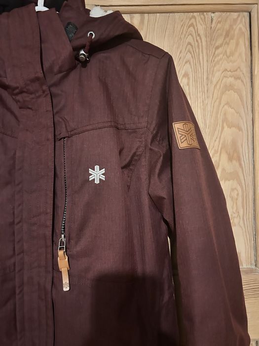 AHKKA parka zimowa bordowa 40