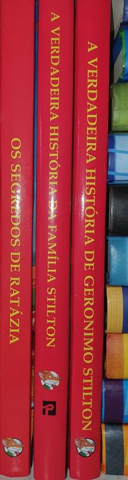 Livros Geronimo Stilton com capa dura
