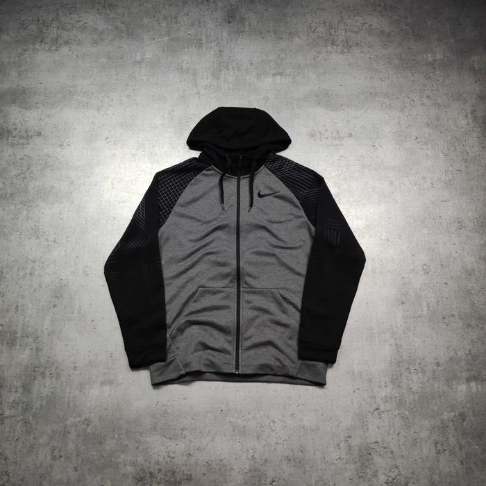 MĘSKA Bluza Rip Rozpinana Hoodie Dri-Fit Nike Logo z Kapturem Casual