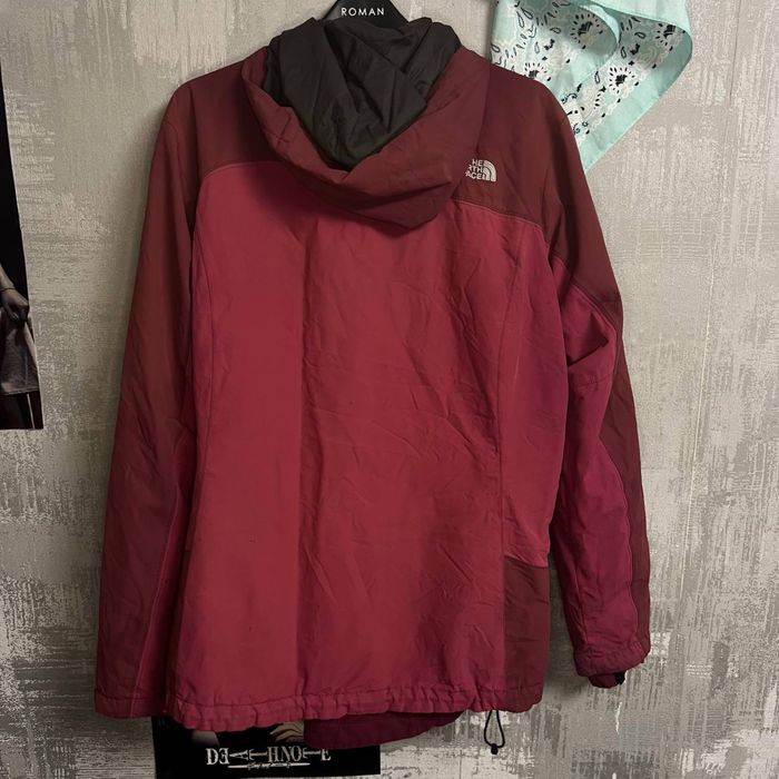 ‼️-50%‼️ Куртка tnf ветровка бардовая съемной флисокой