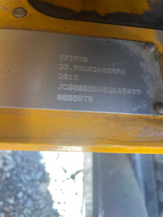 Міні екскаватор JCB 8055RTS 2013 року